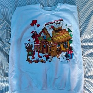 Limited Edition, UNISEX, Large White Dua Lipa Christmas Crewneck